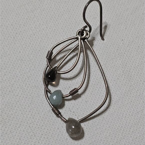 Silpada Sterling‎ Silver Stamped 925 Single Dangle Drop Earrings - Picture 6 of 6